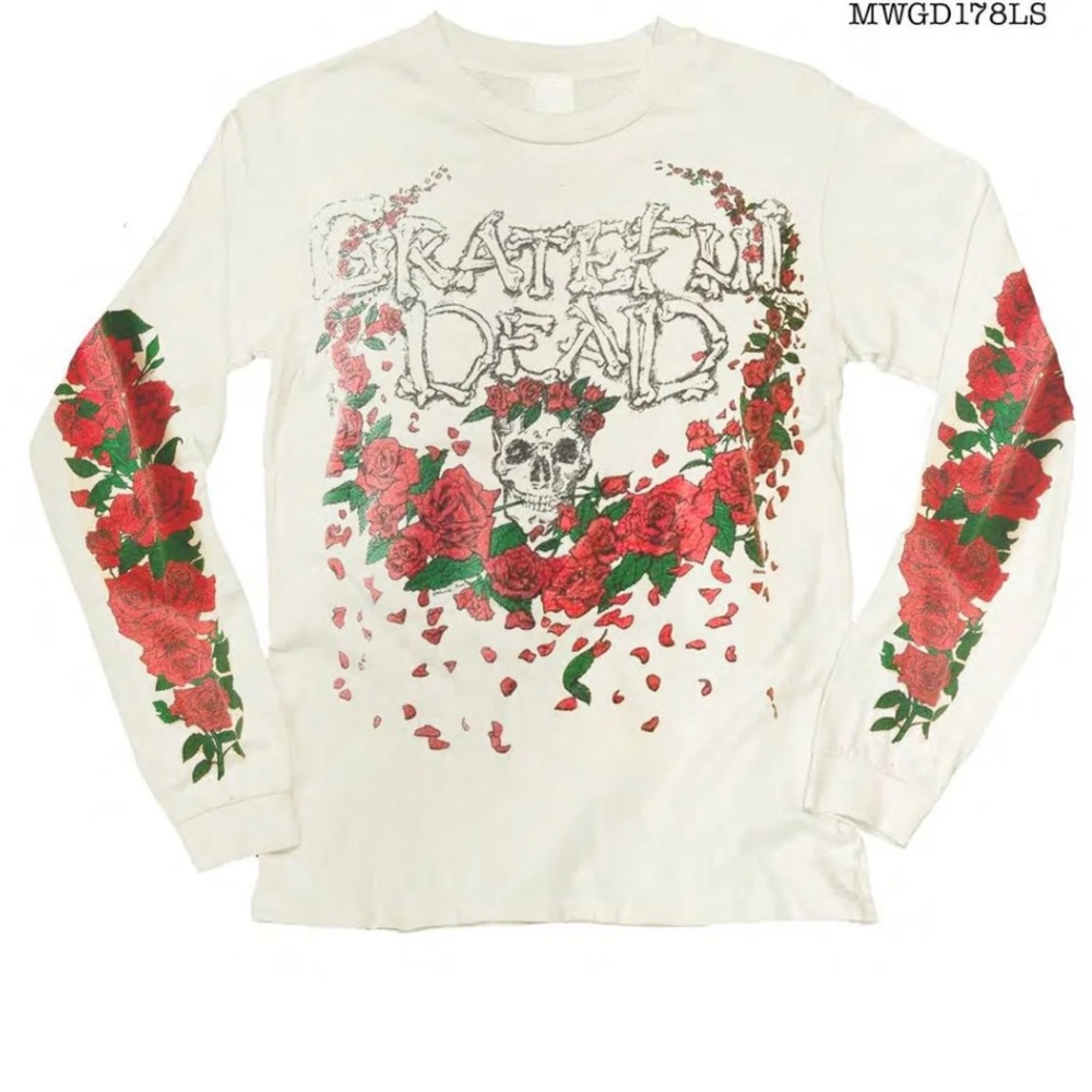 MadeWorn Grateful Dead long sleeve Roses tee M